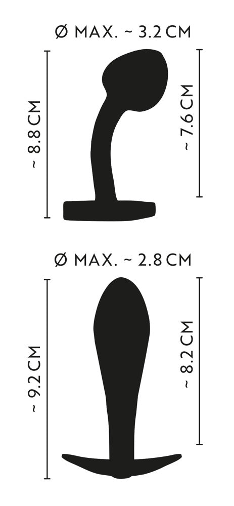 Metal But Plug Set - Rainbow Anos