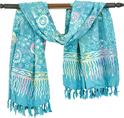 Lunghi - Sarong - Strand-Tuch - Pareo, Türkis
