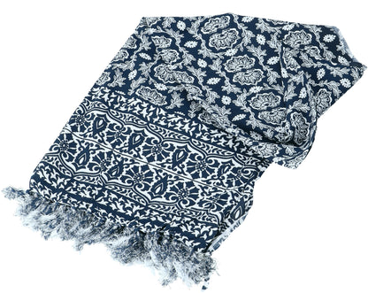 Lunghi - Sarong - Strand-Tuch - Pareo, Dunkelblau