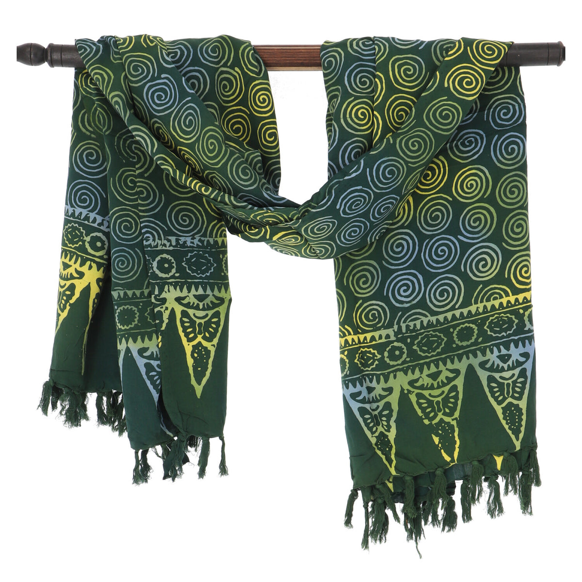 Lunghi - Sarong - Strand-Tuch - Pareo, dunkelgrün