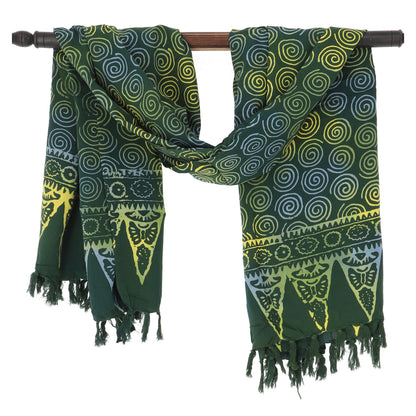 Lunghi - Sarong - Strand-Tuch - Pareo, dunkelgrün