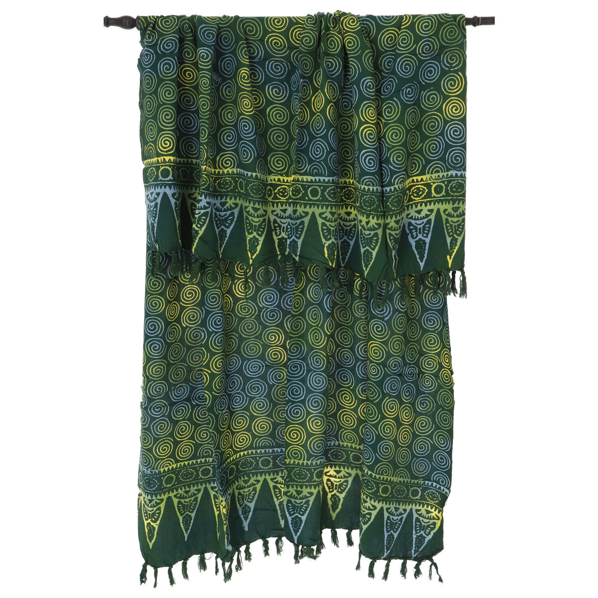 Lunghi - Sarong - Strand-Tuch - Pareo, dunkelgrün