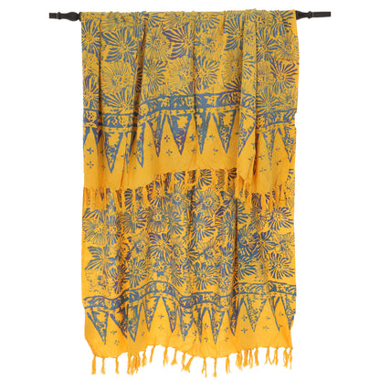 Lunghi - Sarong - Strand-Tuch - Pareo, gelb