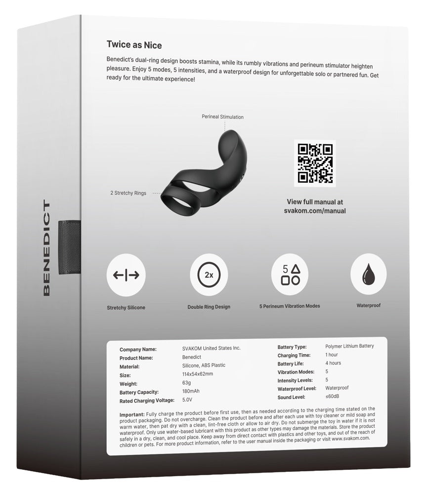 Benedict - Double Ring Perineum Stimulator