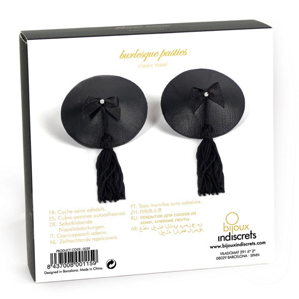 Burlesque Pasties Black Tassels bijoux indiscrets