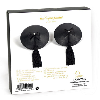 Burlesque Pasties Black Tassels bijoux indiscrets