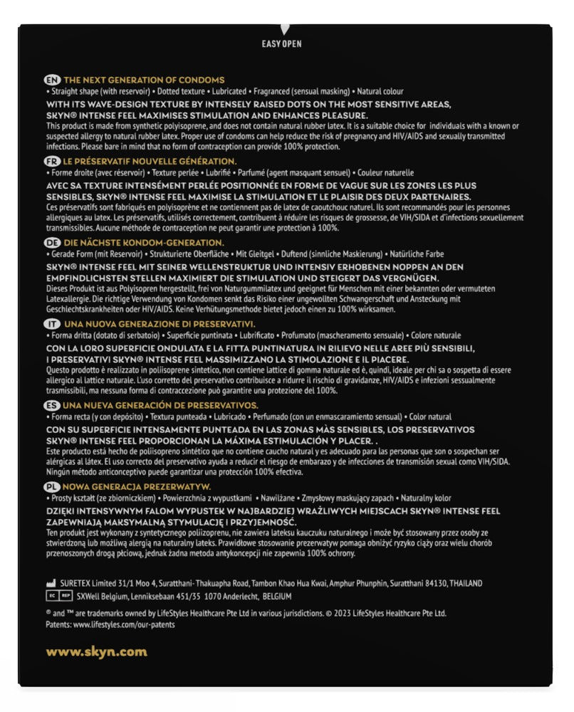 Manix SKYN Intense Feel latexfrei