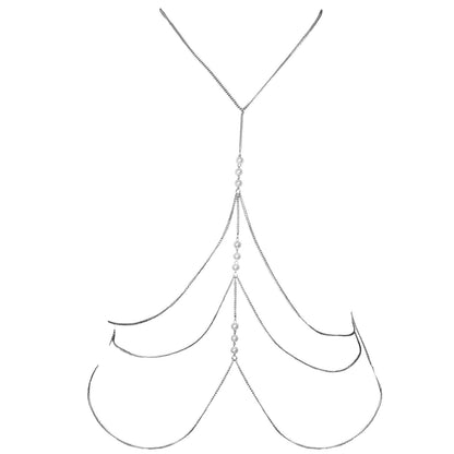 Körperkette mit Perlen ESCORA