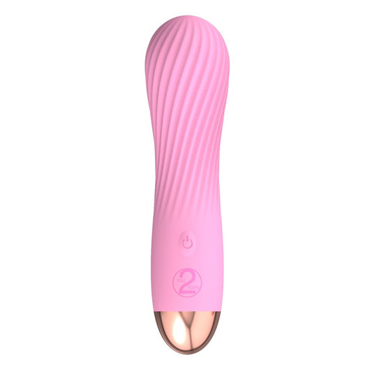 Cutie Minivibrator Rosa mit Rillen