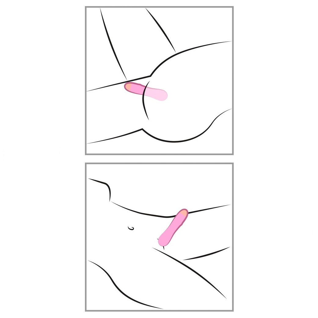 Cutie Minivibrator Rosa mit Rillen
