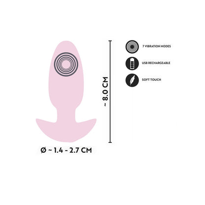 Cutie Vibrating Butt Plug Rosa