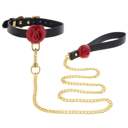 Halsband & Führungskette - Wild Roses