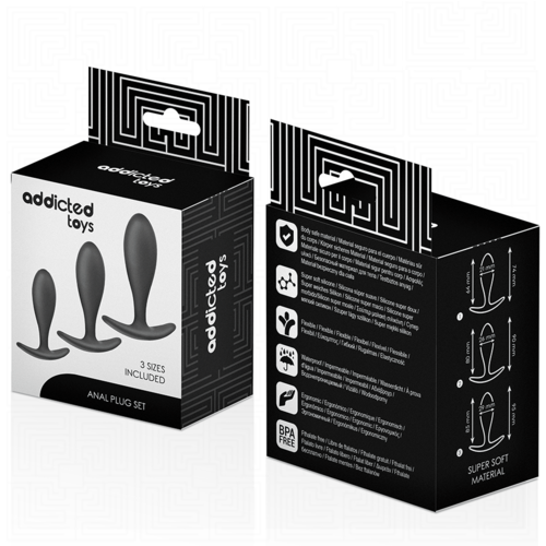 Anal Plug 3er-Set - symmetrisch